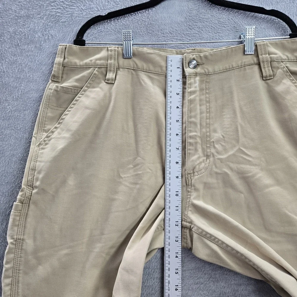 Carhartt Men Pants‎ 38X34 Beige Rugged Professional Series Flex Relaxed Canvas